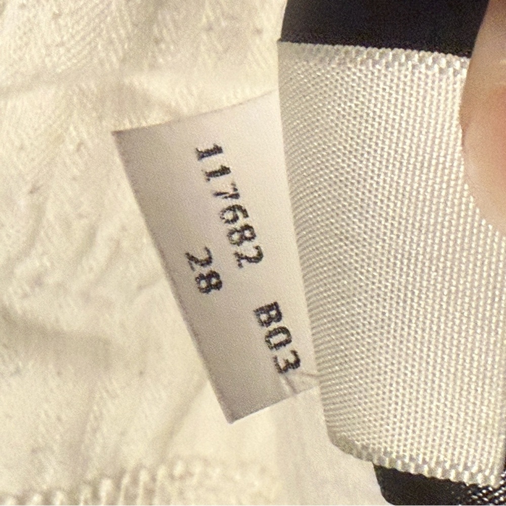 7 FOR ALL MANKIND Denim White A-Line Skirt Size:28 - Picture 10 of 10